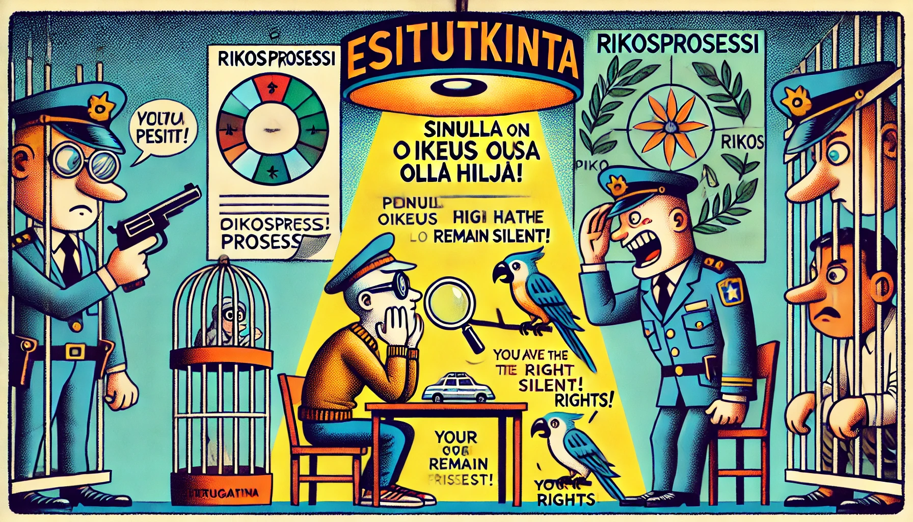 Esitutkinta on rikosprosessin ensimmäinen vaihe, jossa kuulustellaan henkilö, joka on epäiltynä rikoksesta.